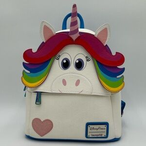 Loungefly Disney Inside-Out Rainbow Unicorn Mini Backpack